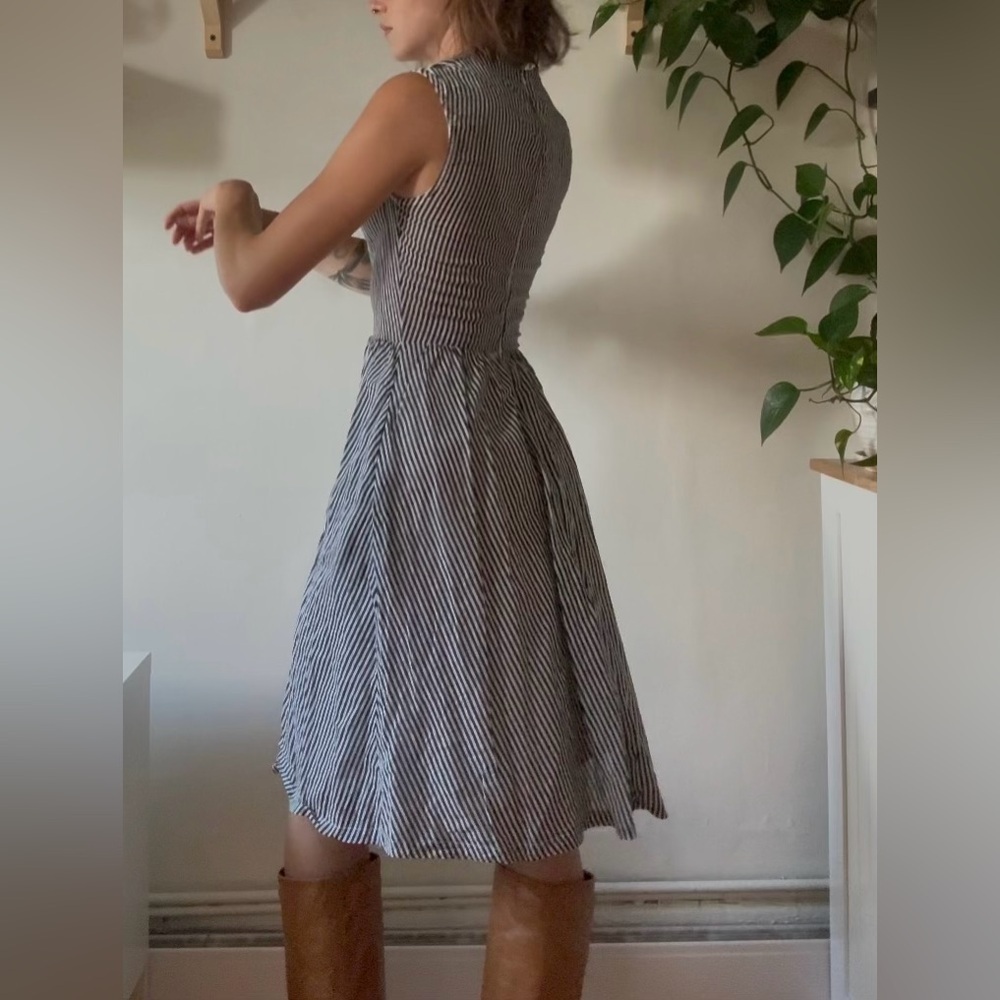 Jennifer Glasgow Striped Midi Dress (XS) – Canadian Designer - Picture 2 of 6
